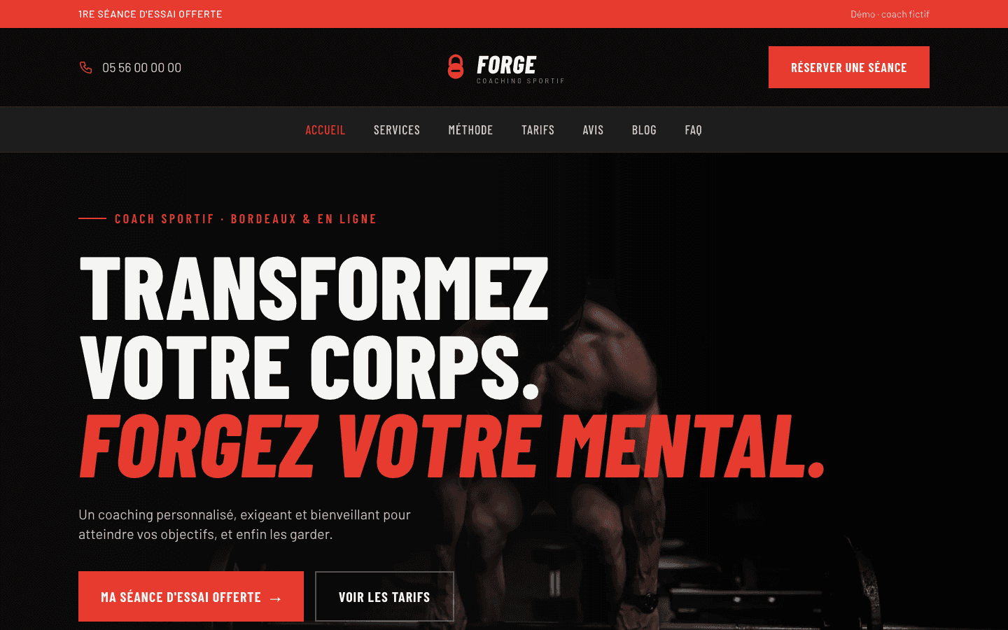 Capture du site Forge